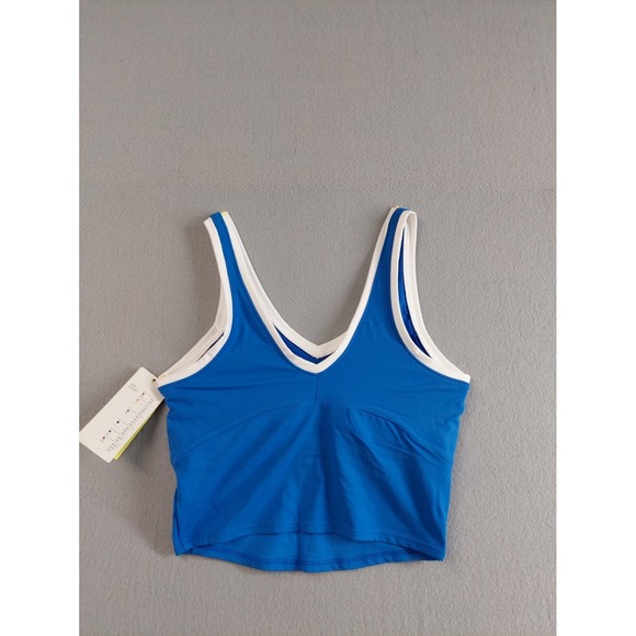 all in motion Other - All In Motion Women‎ Sport Bra XS Blue V Neck White Trim Varsity Light Support